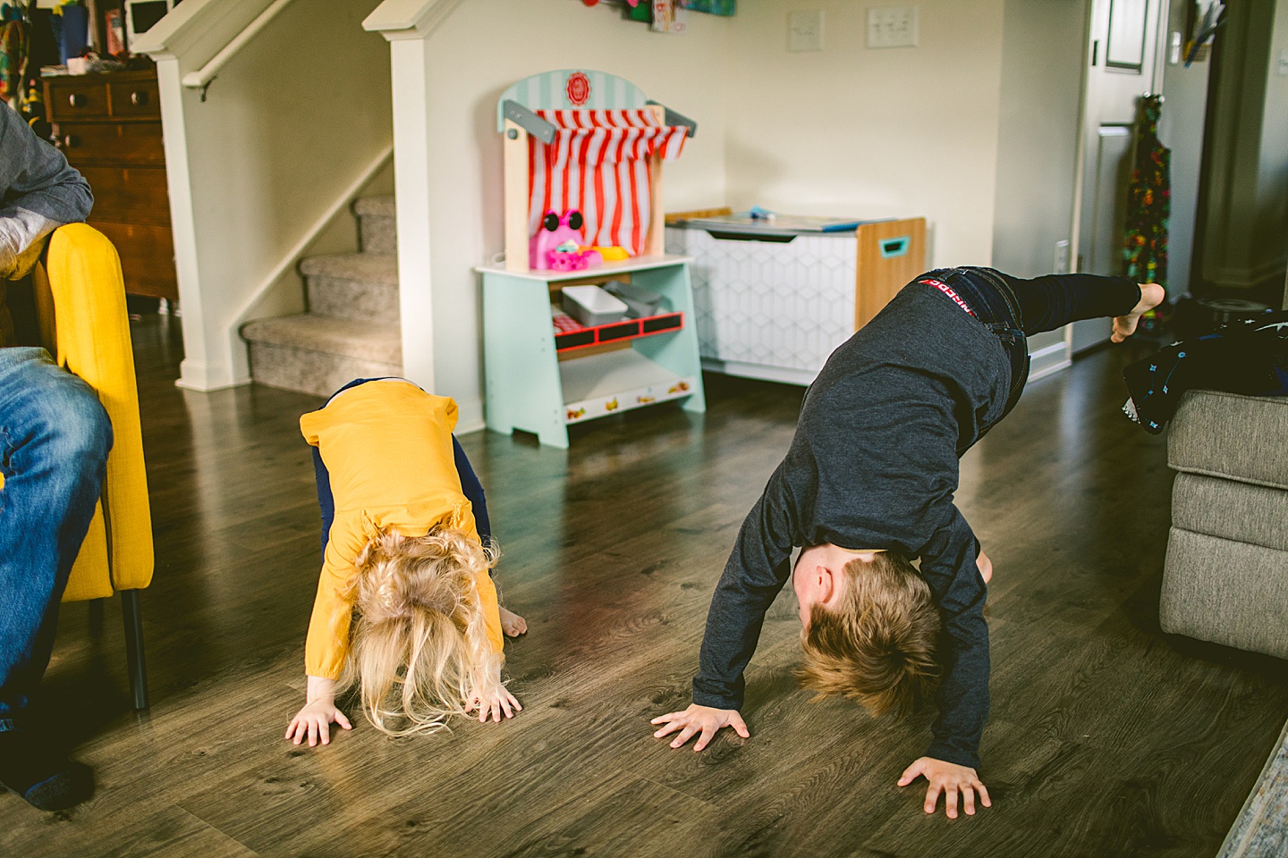 At home lifestyle family photos Raleigh Durham