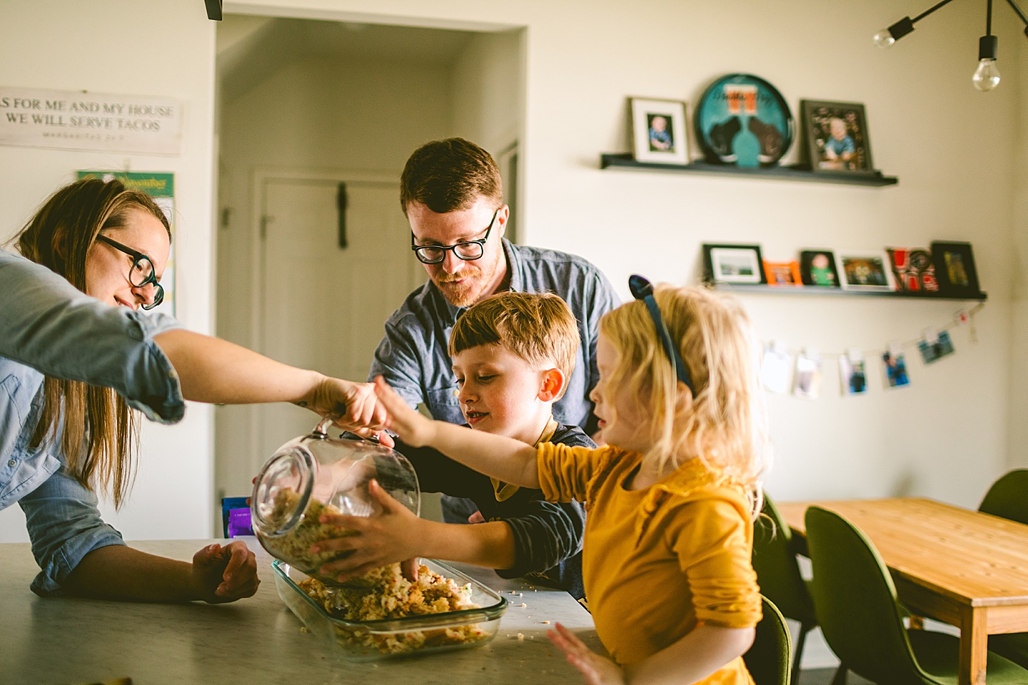 At home lifestyle family photos Raleigh Durham