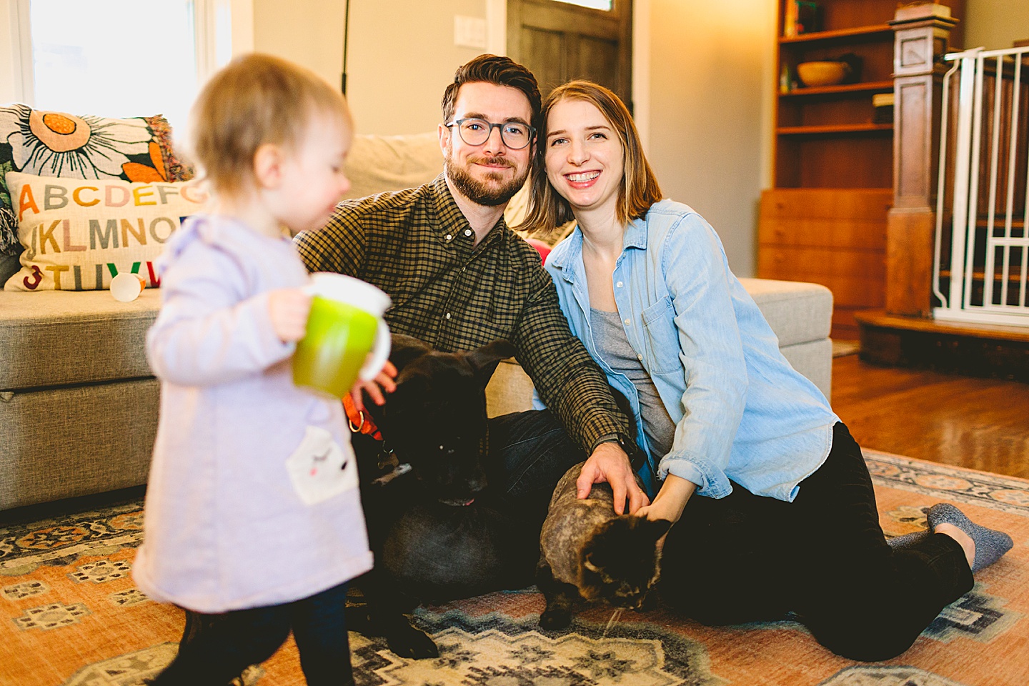 toddler photobomb