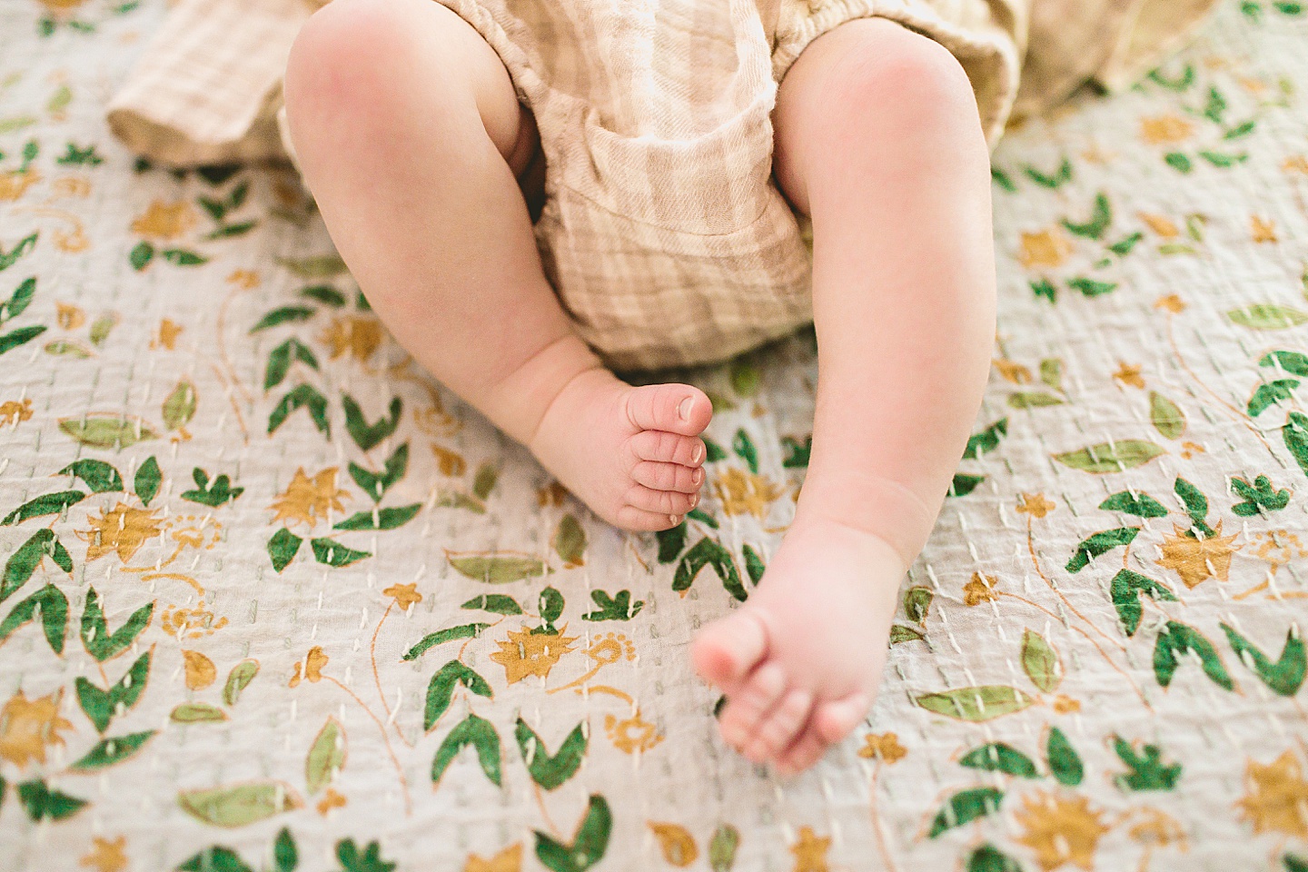 Close-up of baby toes