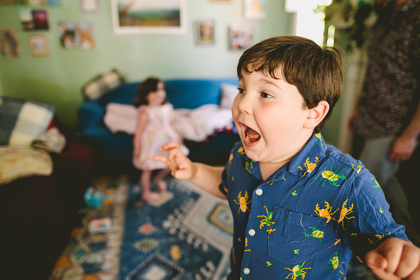 Boy singing