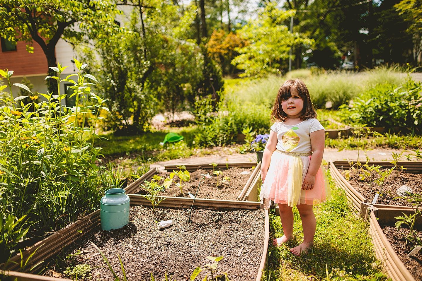 Family gardening in Durham NC