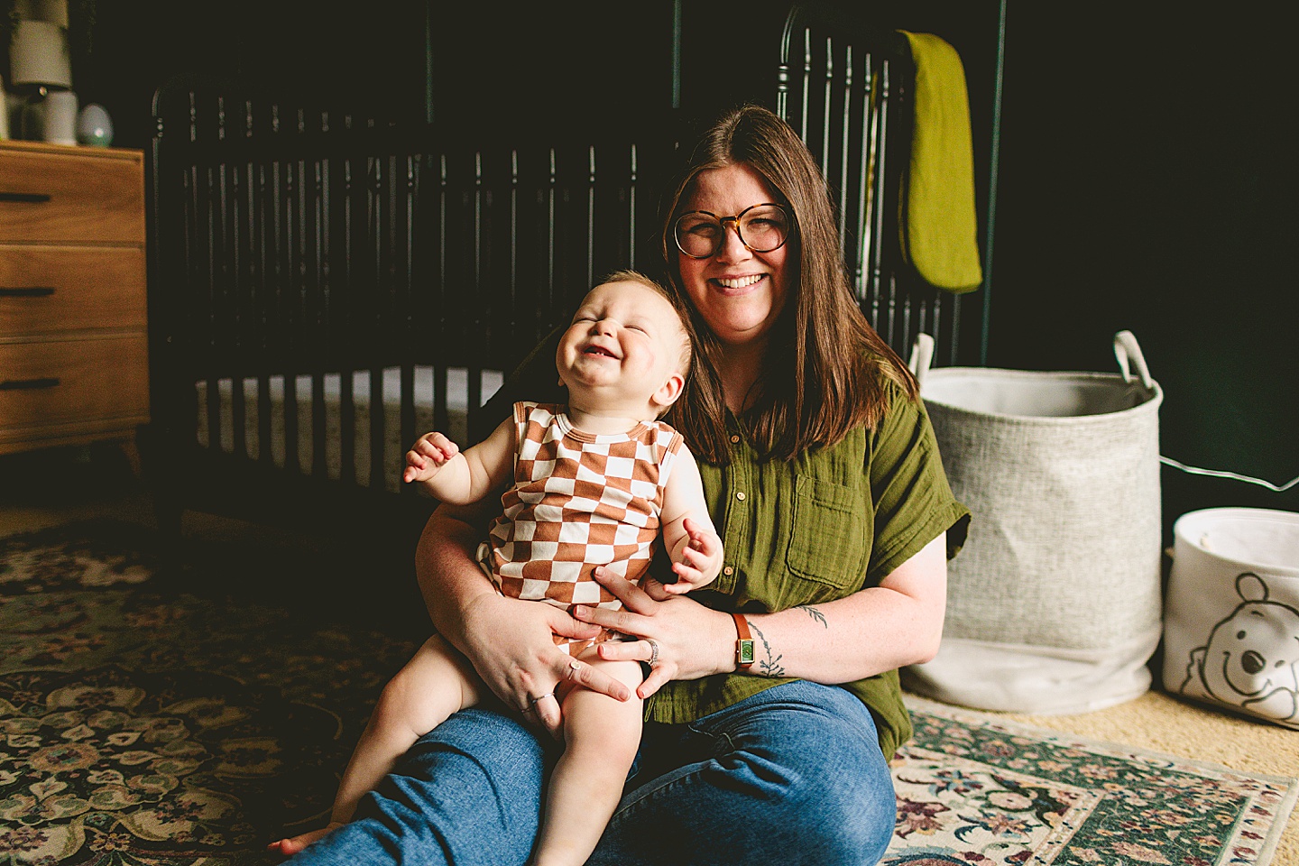 Portrait of mom and baby