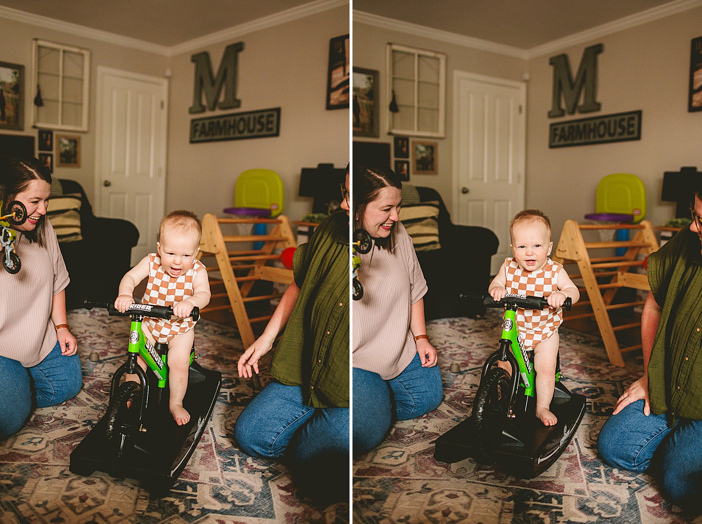 Baby riding bike