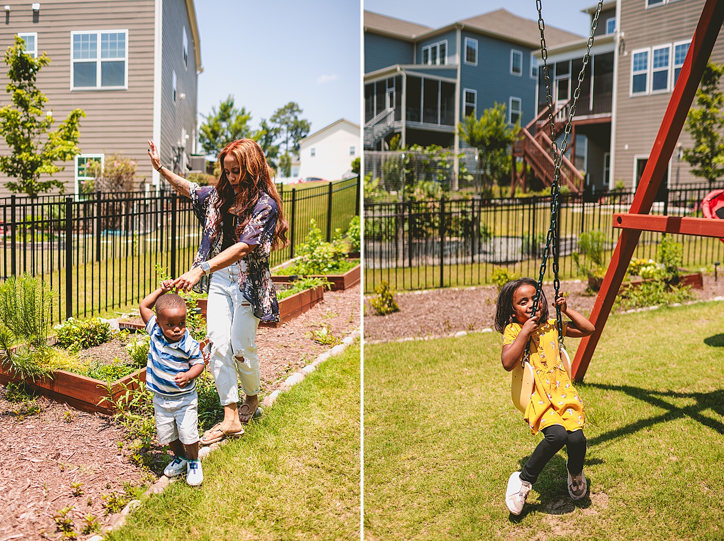 Kids playing outside