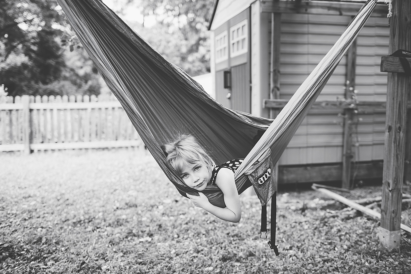 Child in hammock