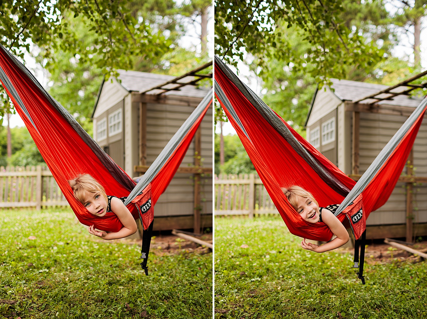 Child in hammock