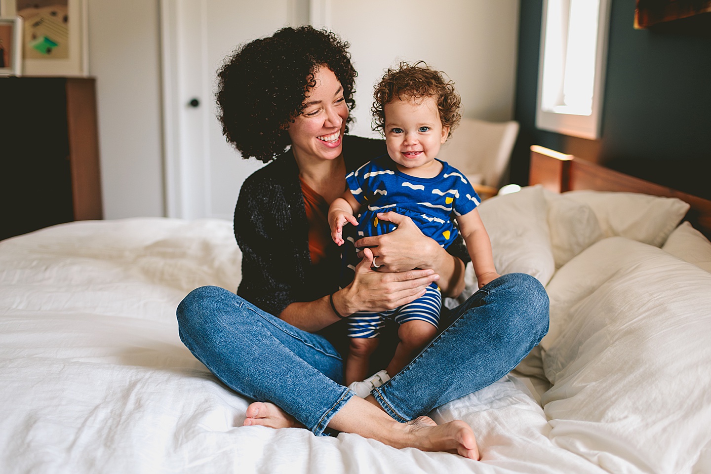 Mother and daughter portraits