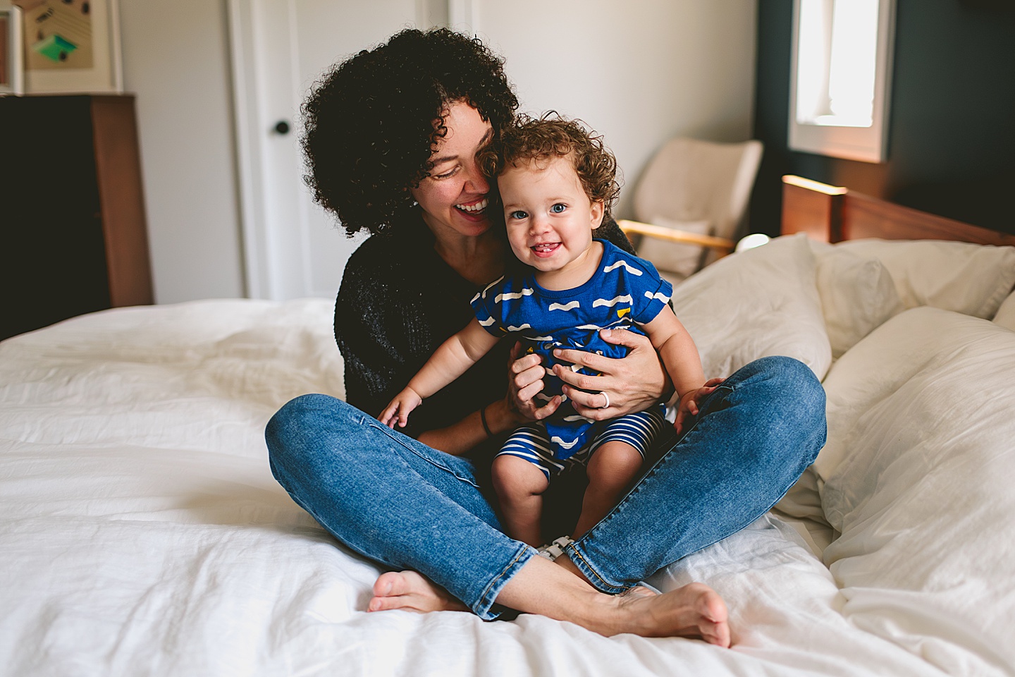 Mother and daughter portraits