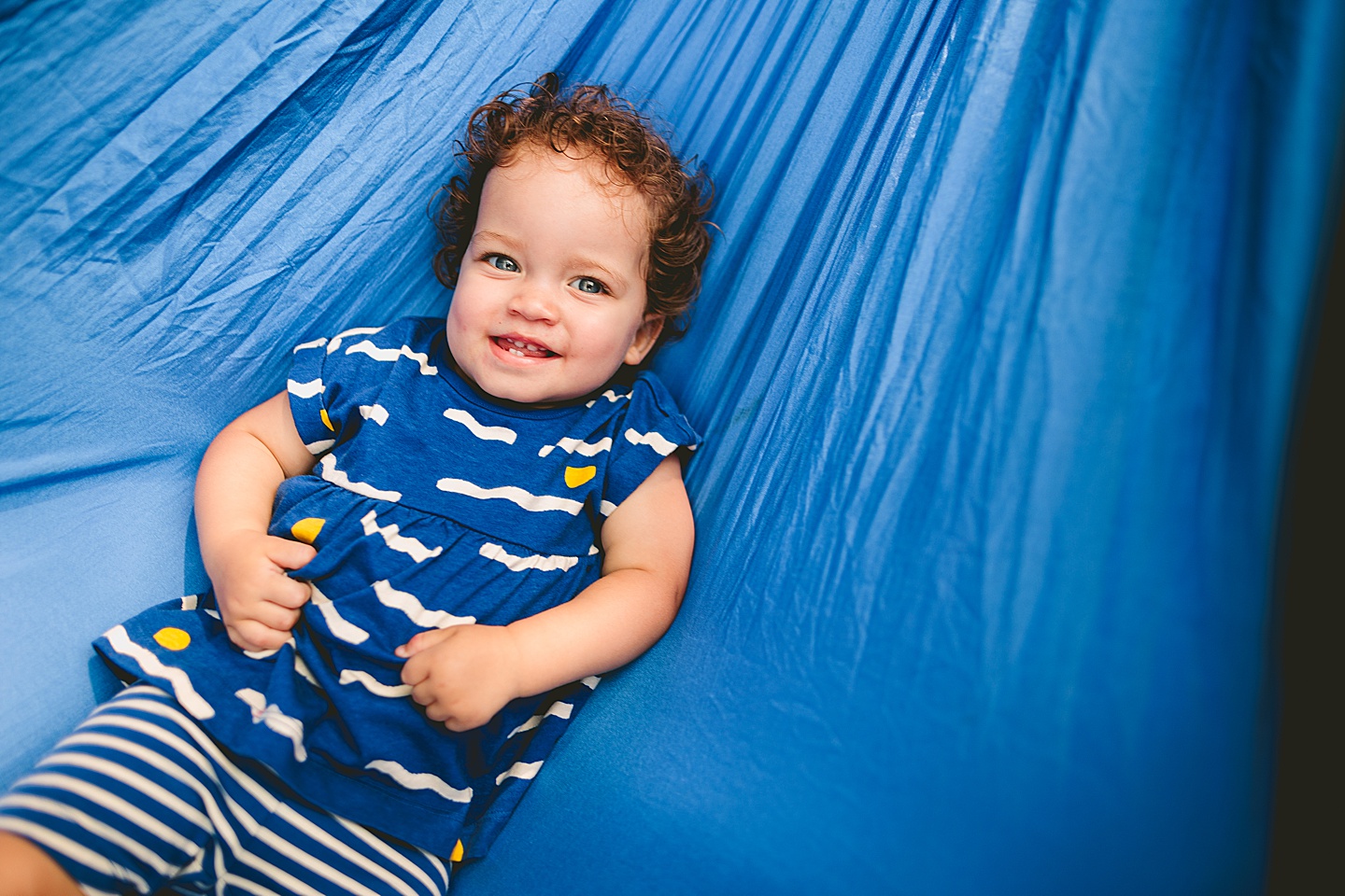 Toddler in hammock