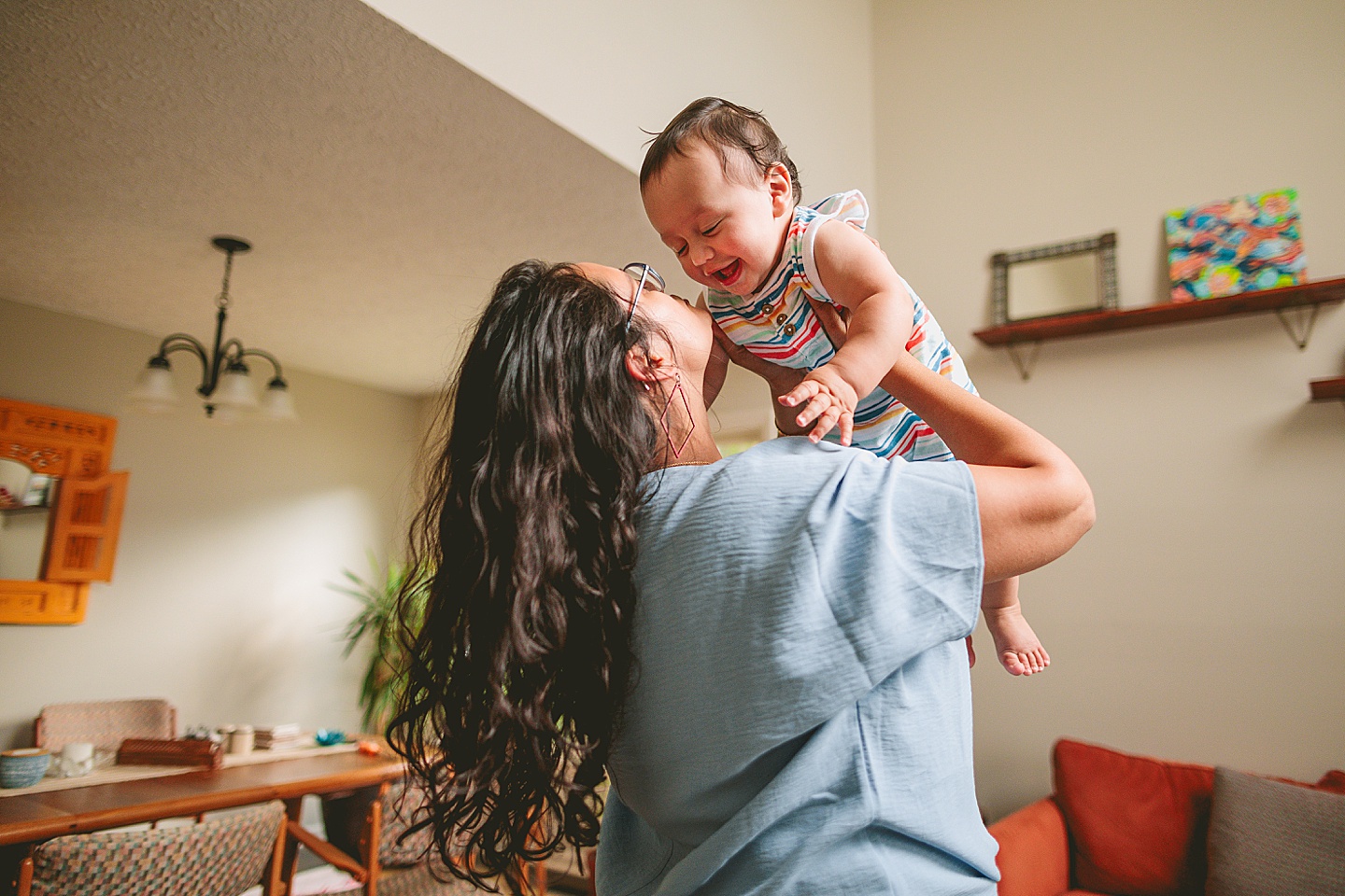 Family portraits with baby in Durham