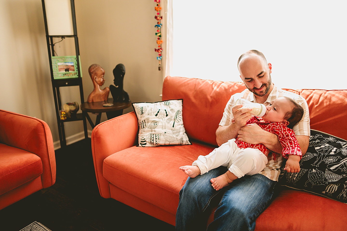 Family portraits with baby in Durham