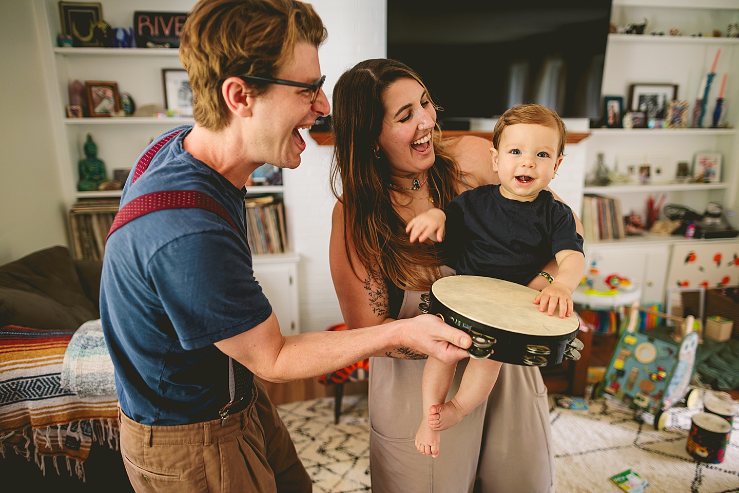 At home family photos in Durham