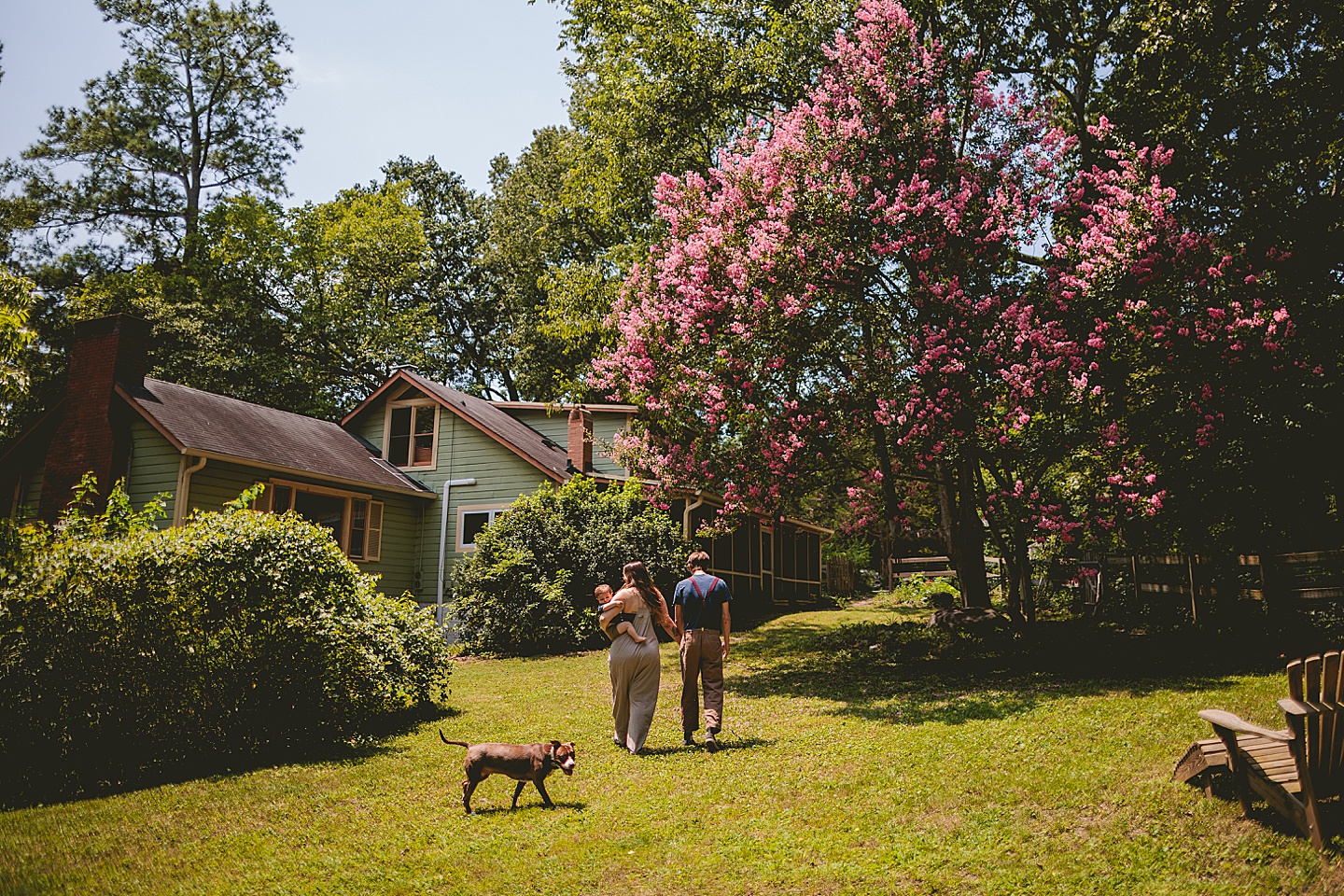 At home family photos in Durham