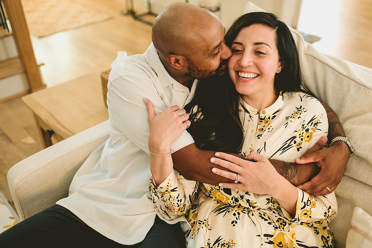 Photo of couple at home