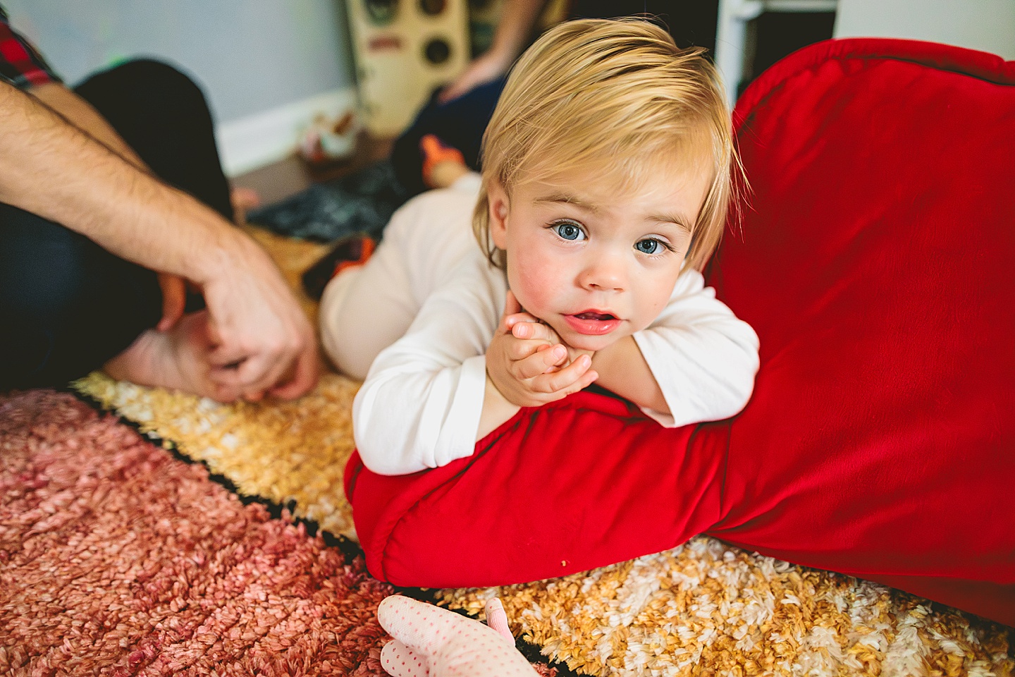 Toddler posing