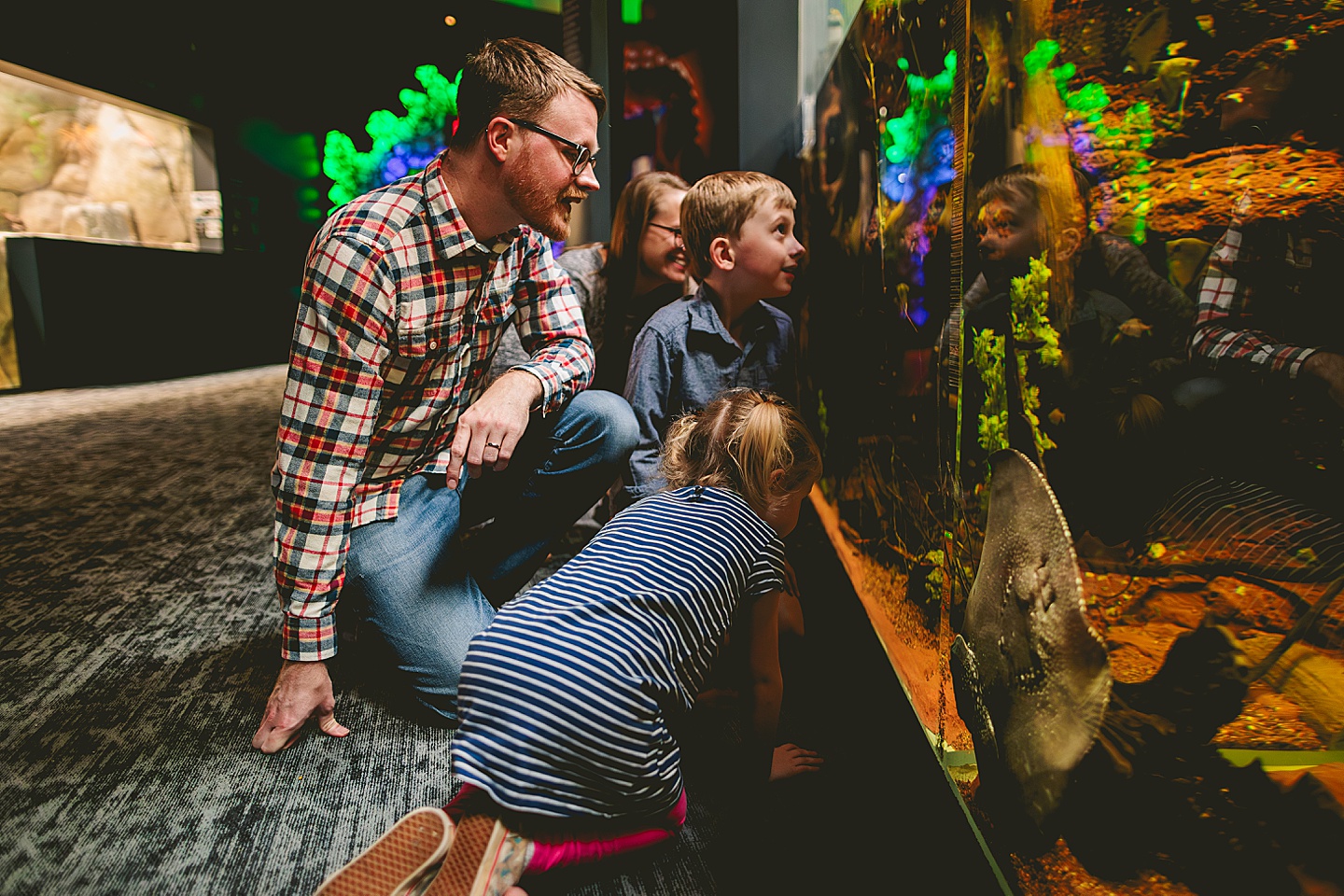 Kids exploring Greensboro Science Center