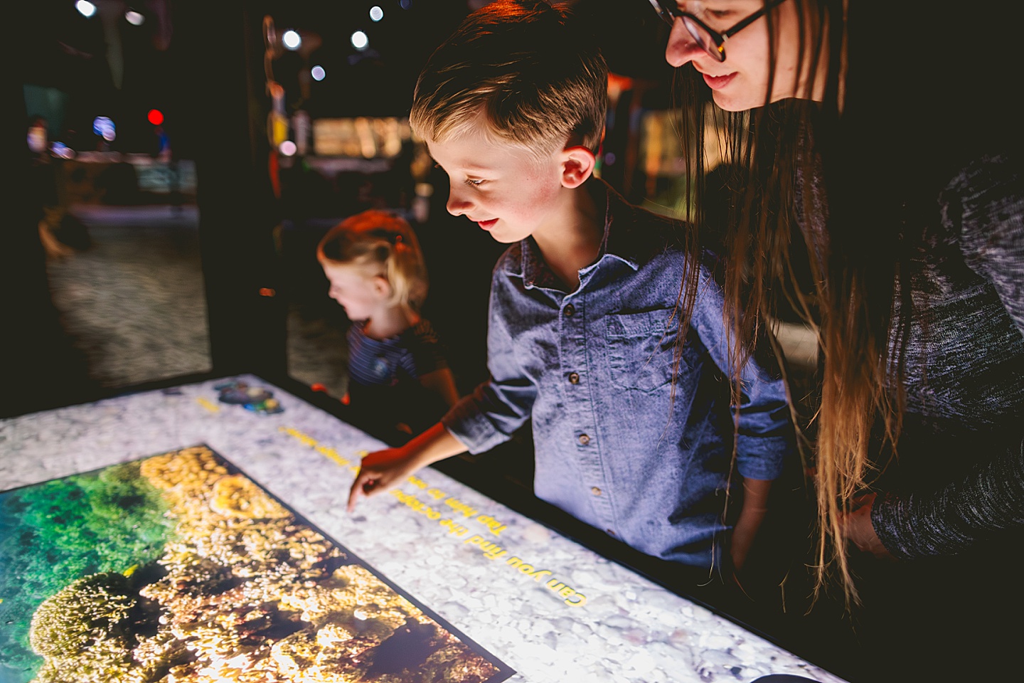 Kids exploring Greensboro Science Center