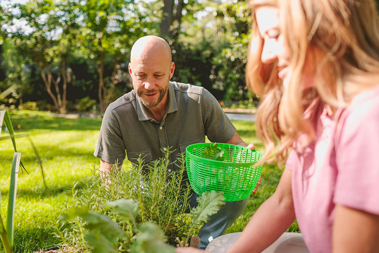 Family Photographer - Quentin + Lady // Backyard Garden Couple Session