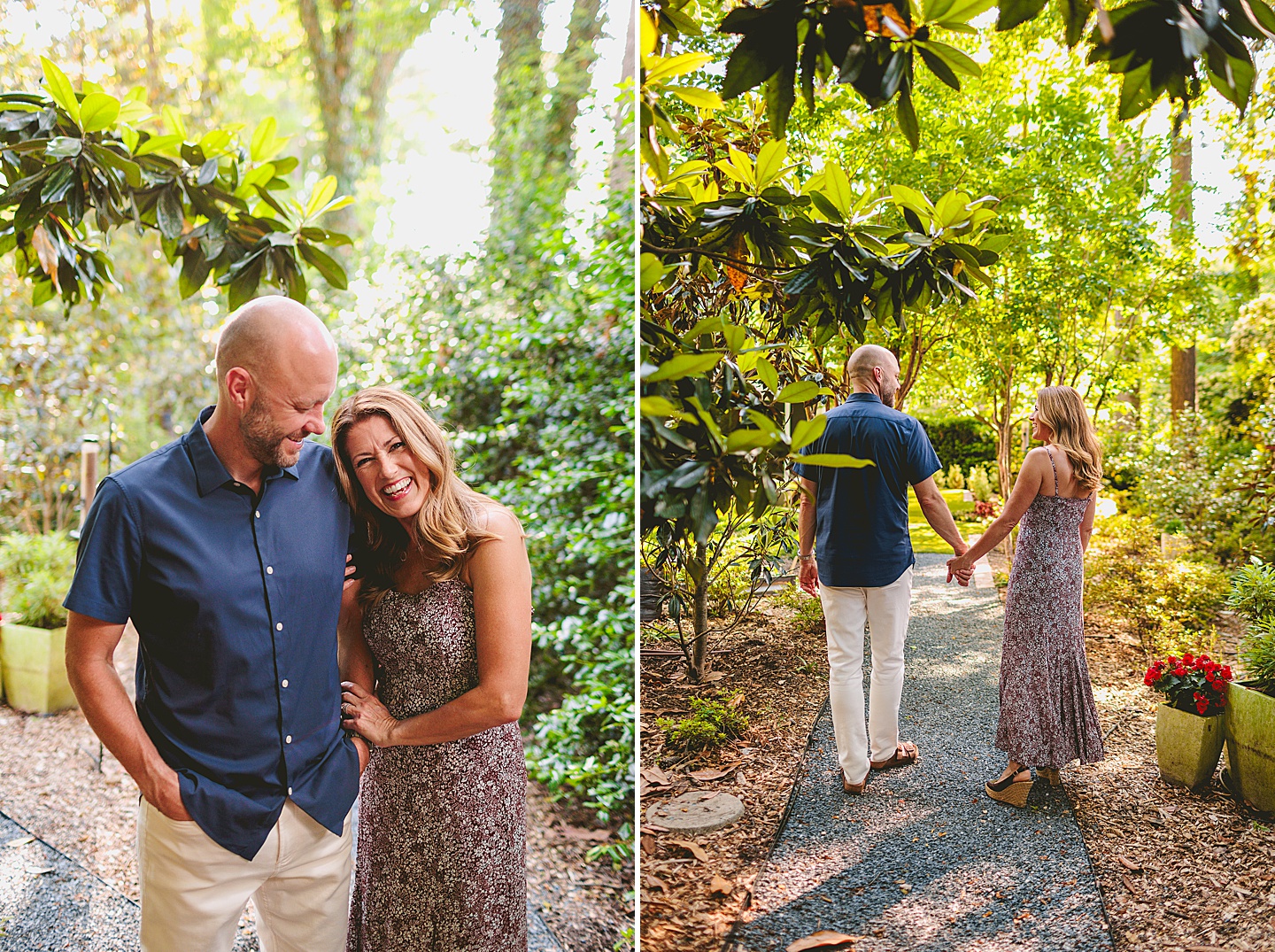 Family Photographer - Quentin + Lady // Backyard Garden Couple Session