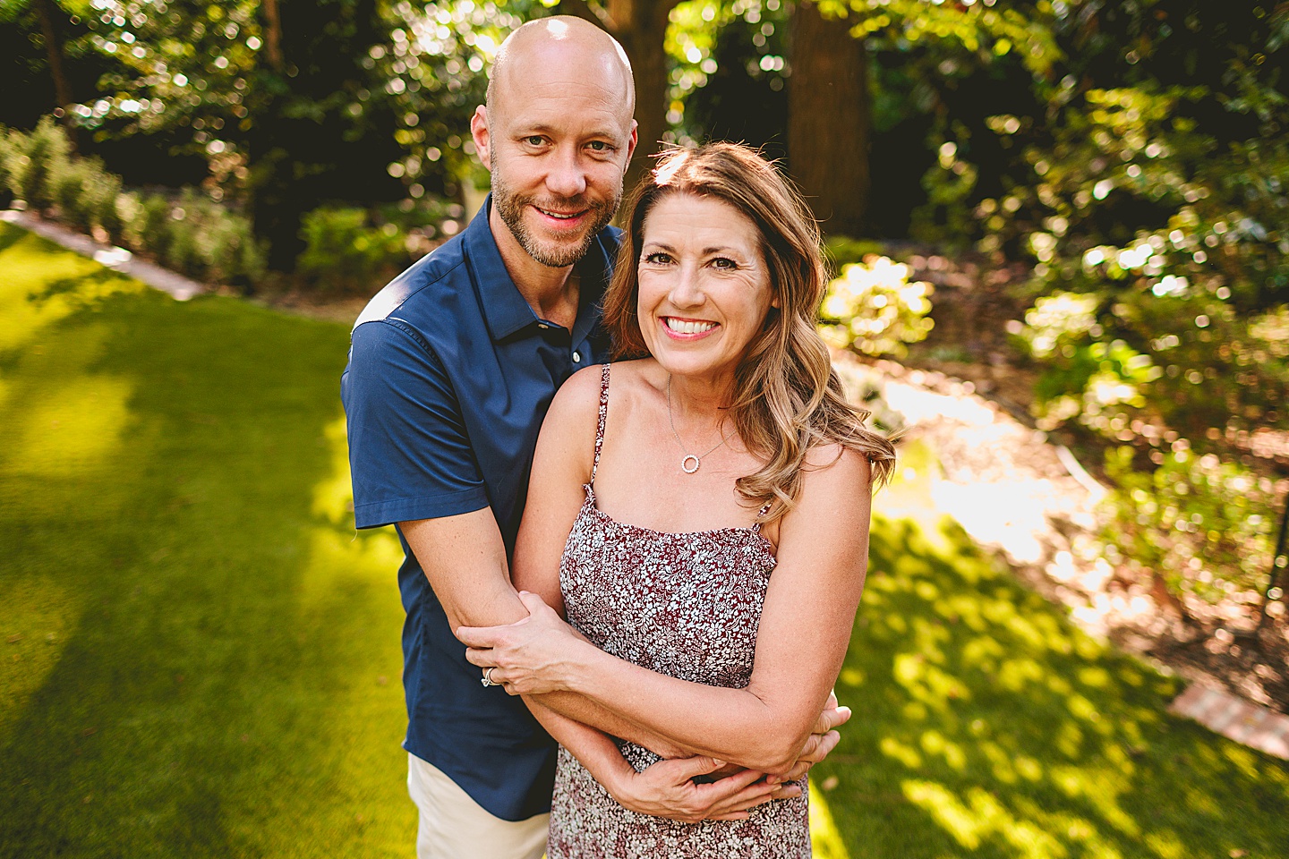 Family Photographer - Quentin + Lady // Backyard Garden Couple Session