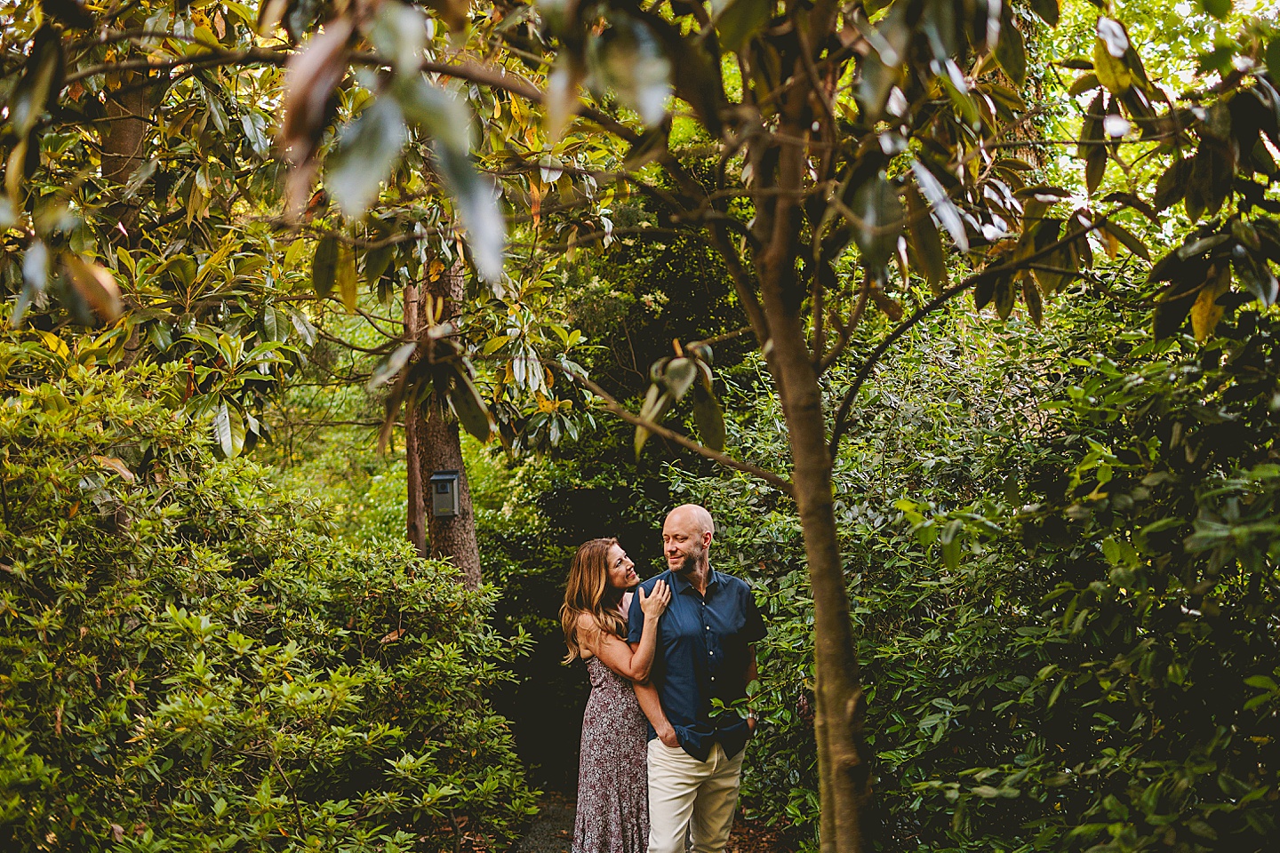 Family Photographer - Quentin + Lady // Backyard Garden Couple Session