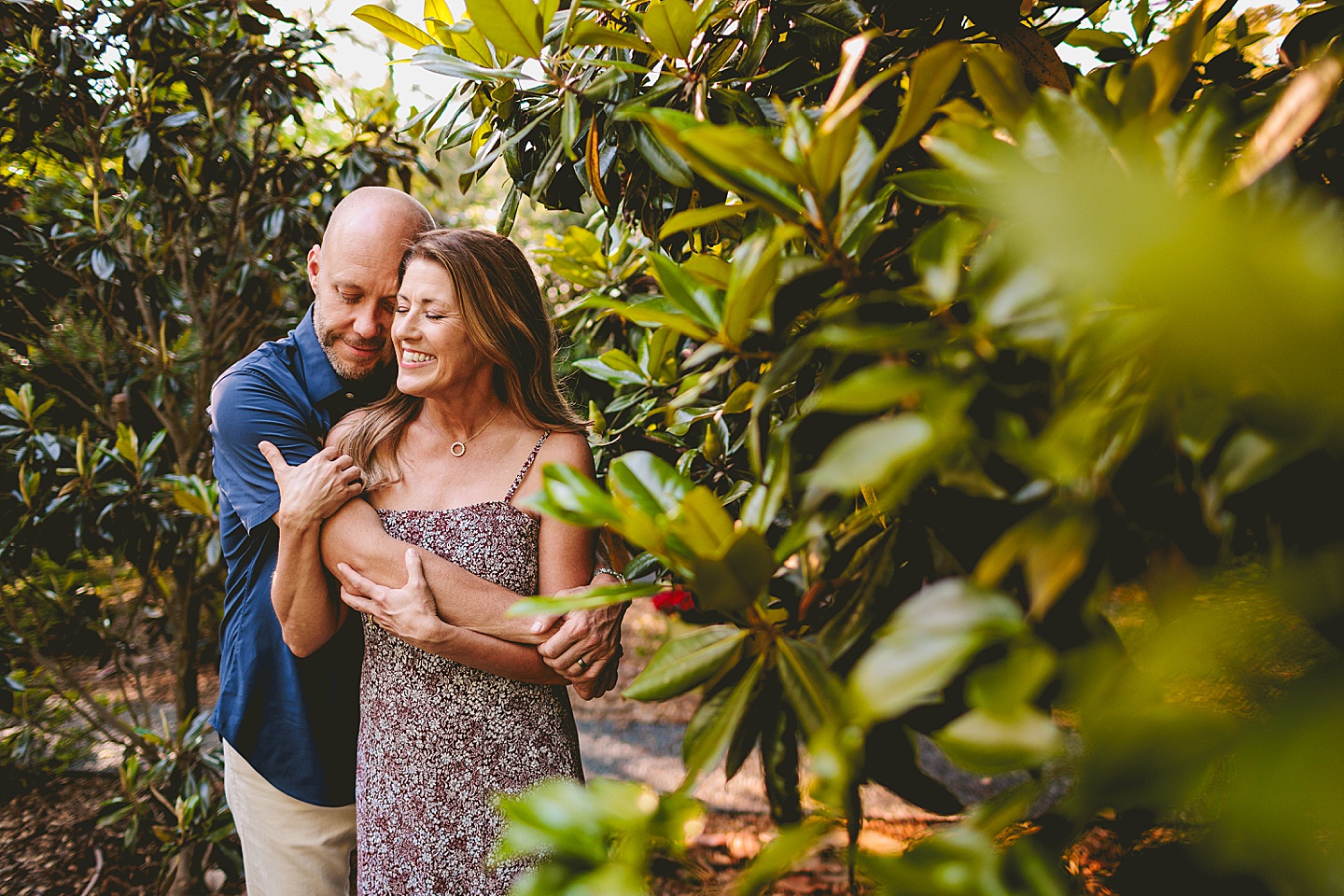 Family Photographer - Quentin + Lady // Backyard Garden Couple Session