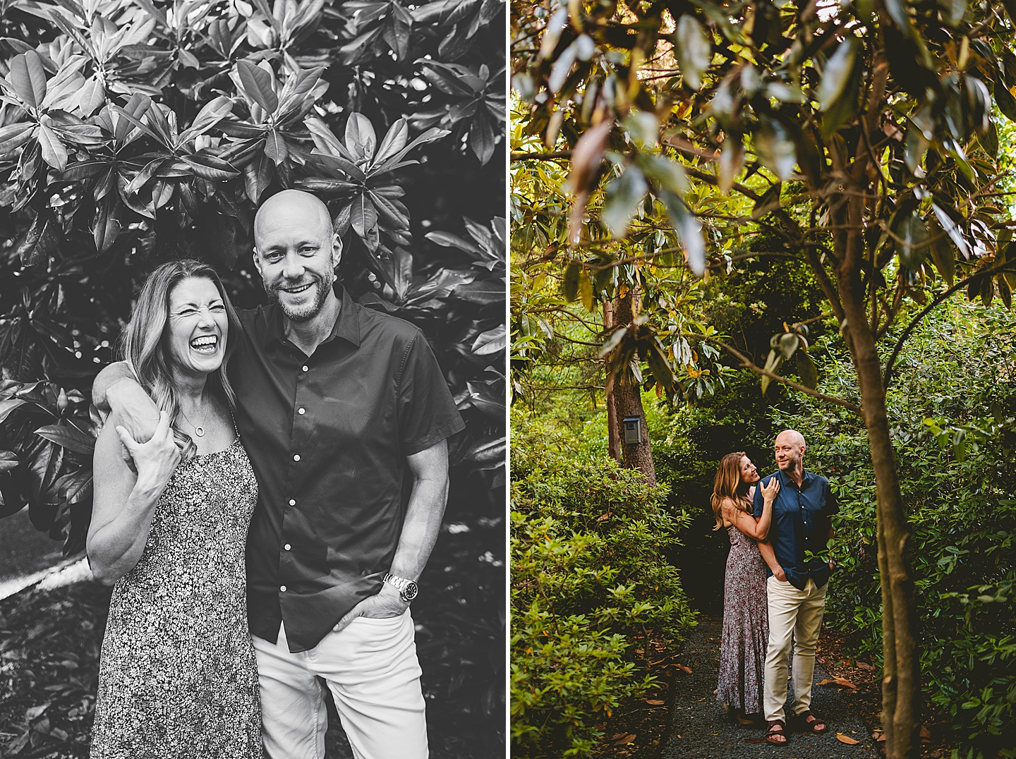 Family Photographer - Quentin + Lady // Backyard Garden Couple Session