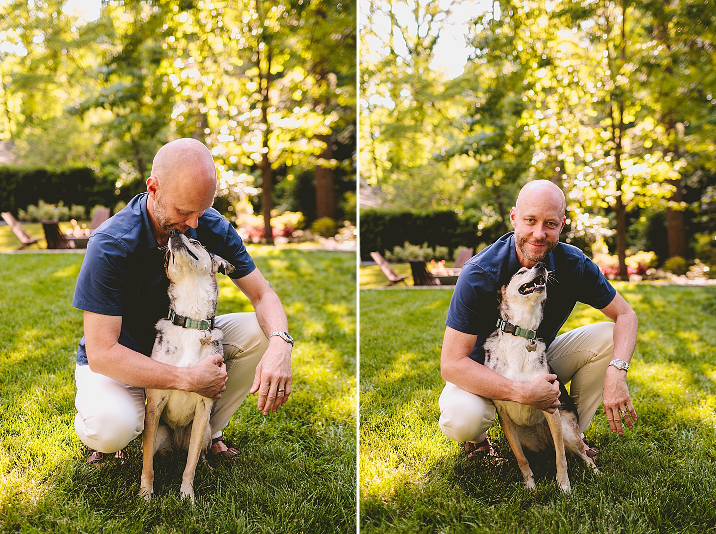 Family Photographer - Quentin + Lady // Backyard Garden Couple Session