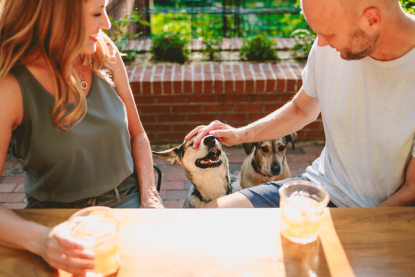 Family Photographer - Quentin + Lady // Backyard Garden Couple Session