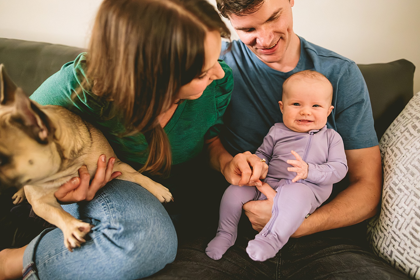 Family Photographer - Ariana + Kevin // Durham Newborn Portraits