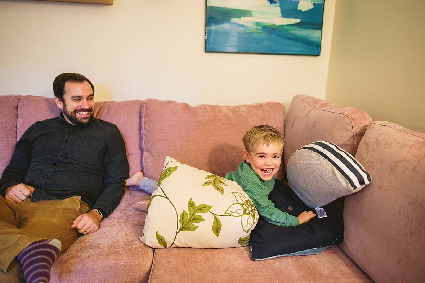 Family Photographer - Sara + Jackson // Durham Family Photographer At-Home Session