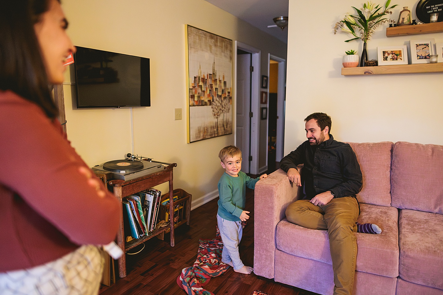 Family Photographer - Sara + Jackson // Durham Family Photographer At-Home Session