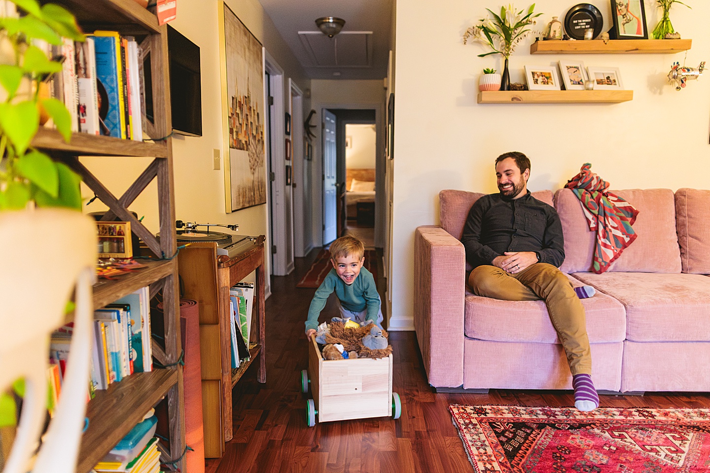 Family Photographer - Sara + Jackson // Durham Family Photographer At-Home Session