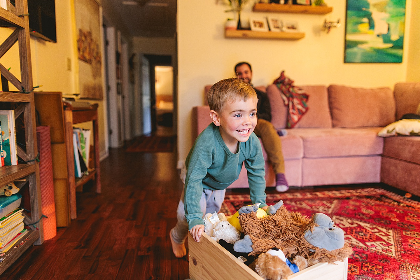 Family Photographer - Sara + Jackson // Durham Family Photographer At-Home Session