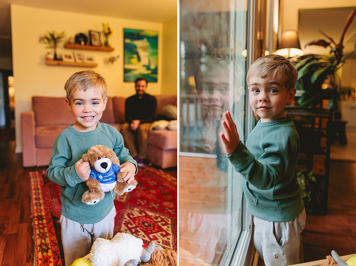 Family Photographer - Sara + Jackson // Durham Family Photographer At-Home Session