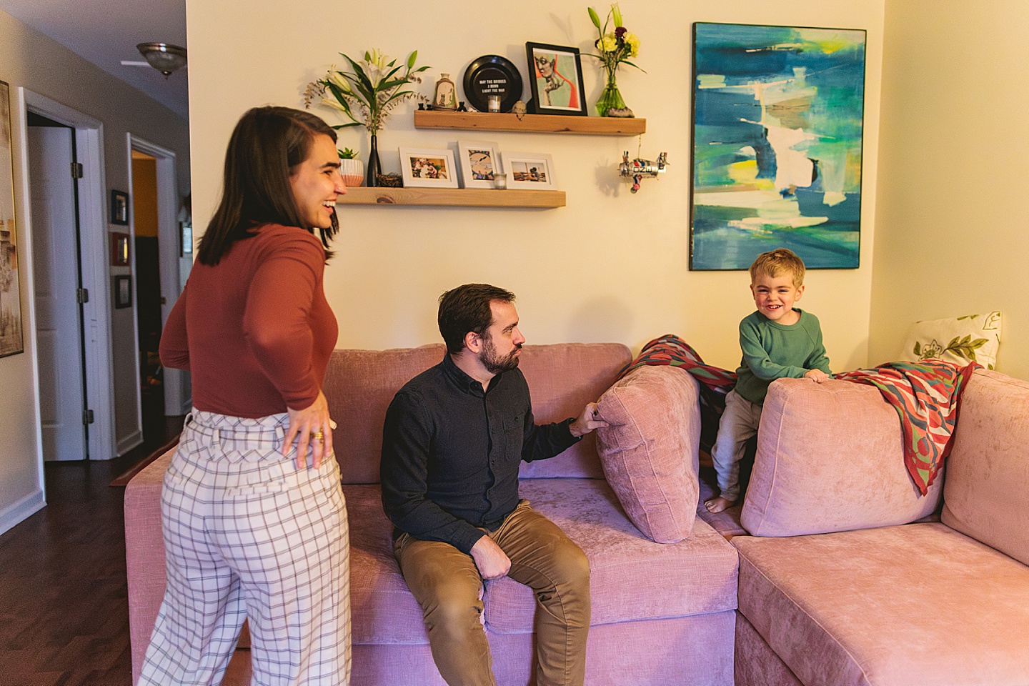 Family Photographer - Sara + Jackson // Durham Family Photographer At-Home Session