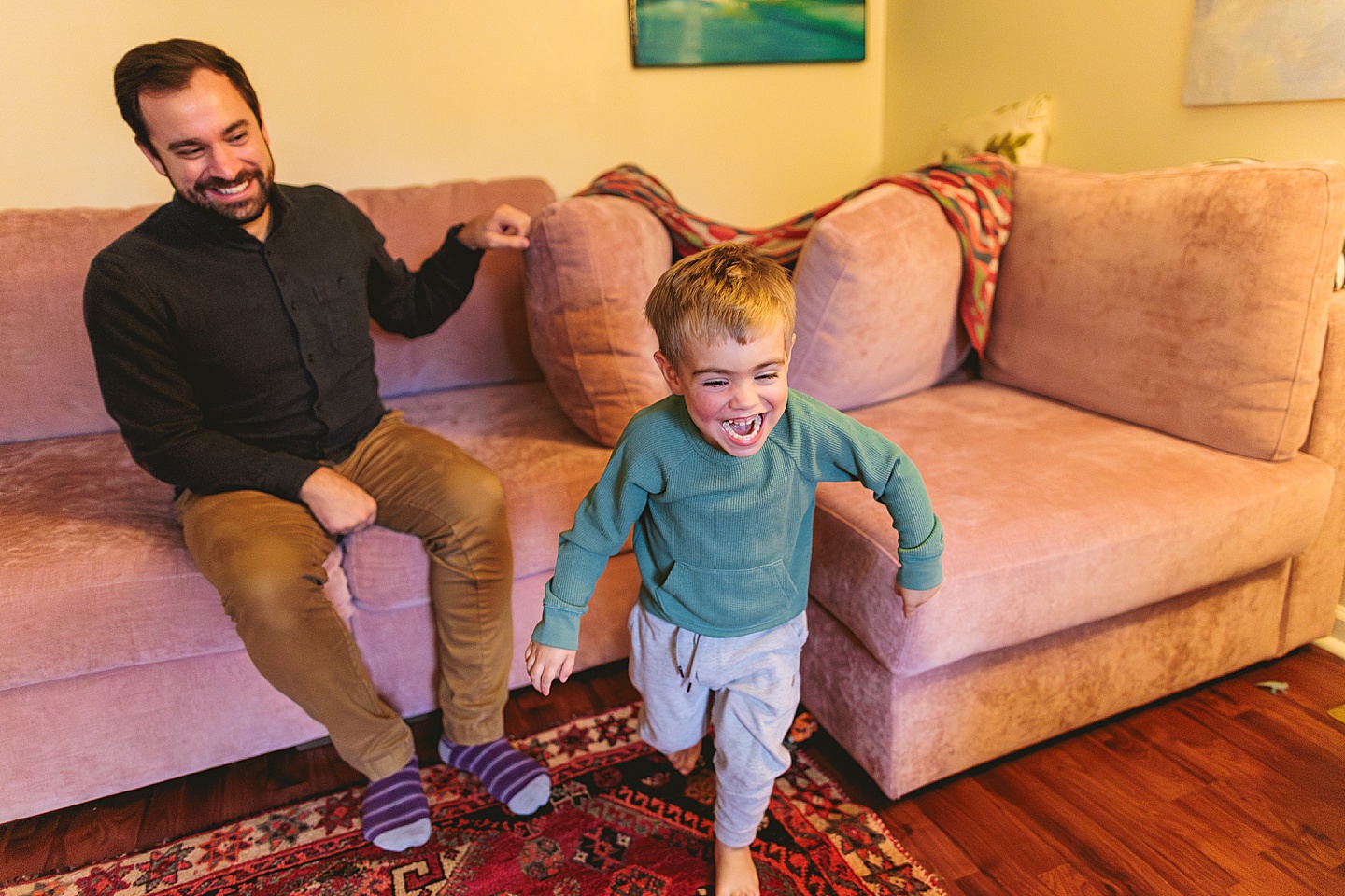 Family Photographer - Sara + Jackson // Durham Family Photographer At-Home Session
