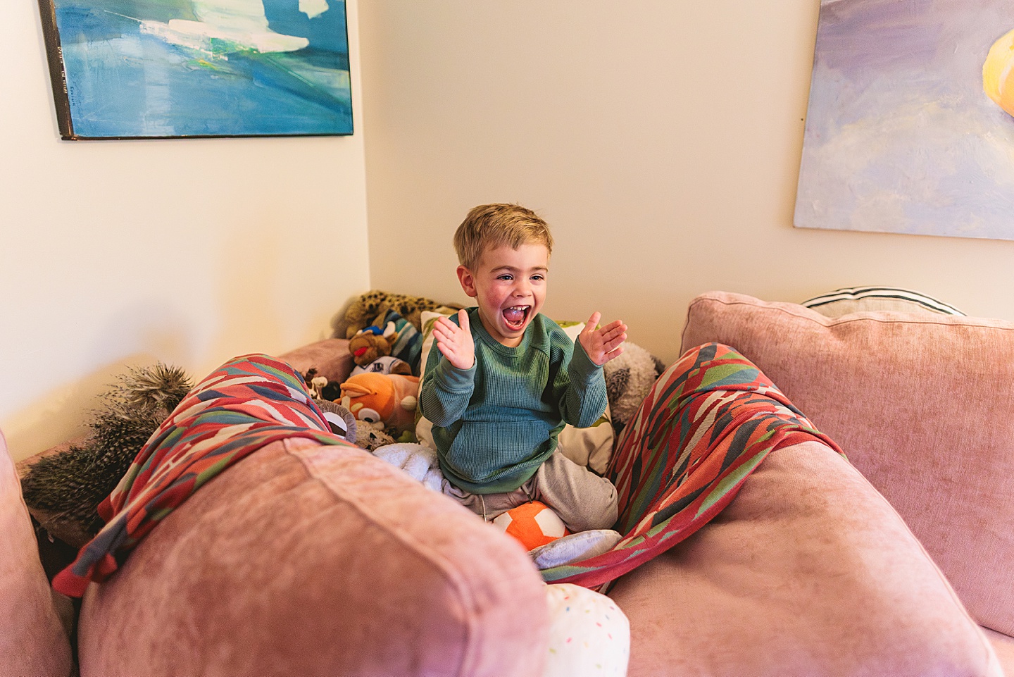 Family Photographer - Sara + Jackson // Durham Family Photographer At-Home Session