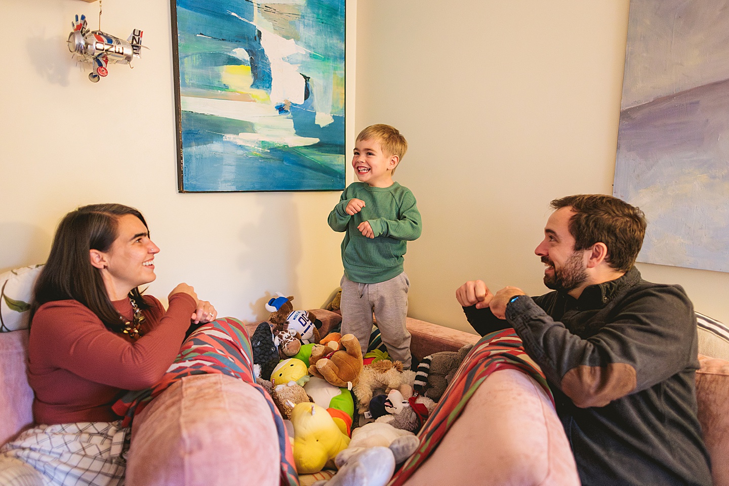 Family Photographer - Sara + Jackson // Durham Family Photographer At-Home Session