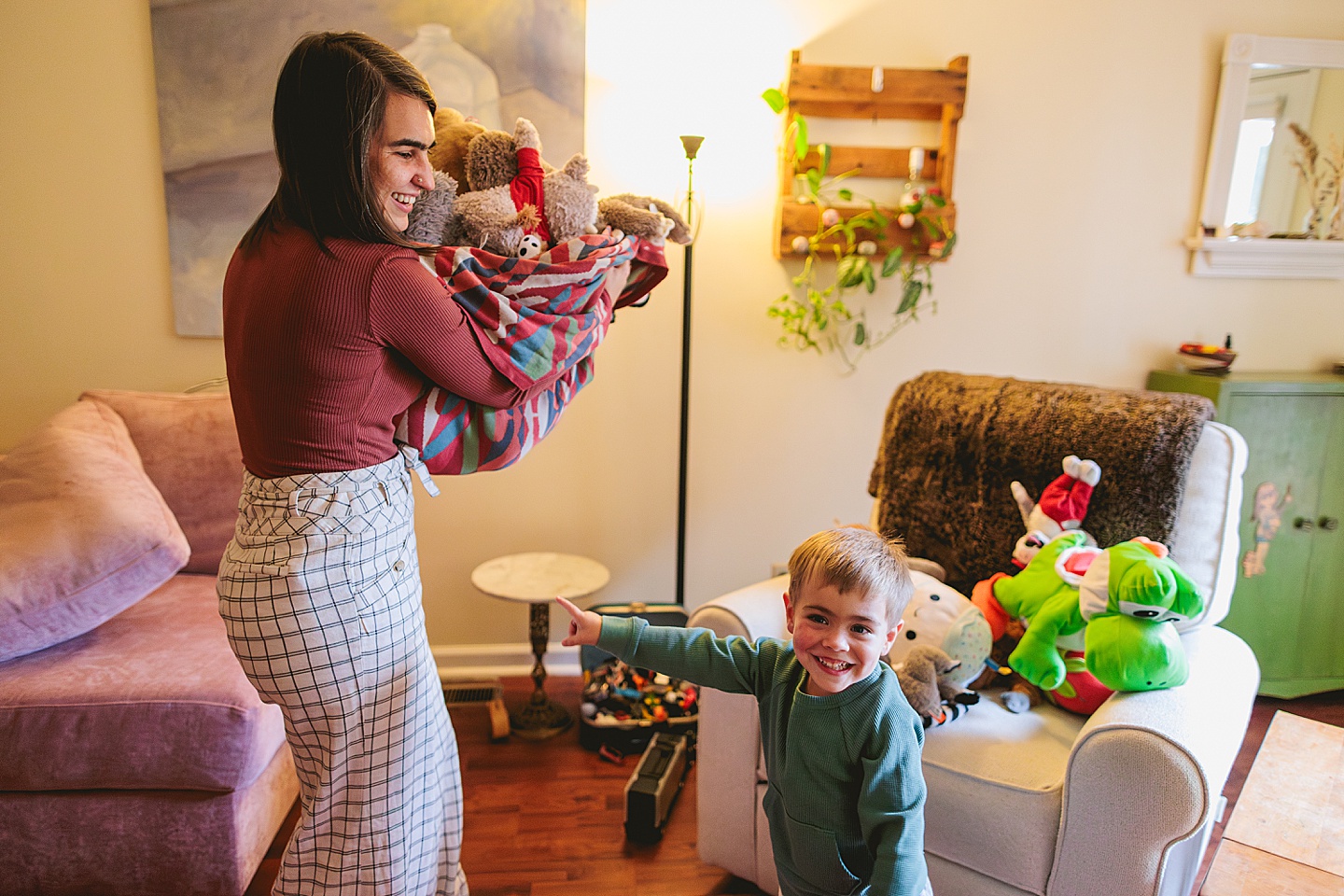 Family Photographer - Sara + Jackson // Durham Family Photographer At-Home Session
