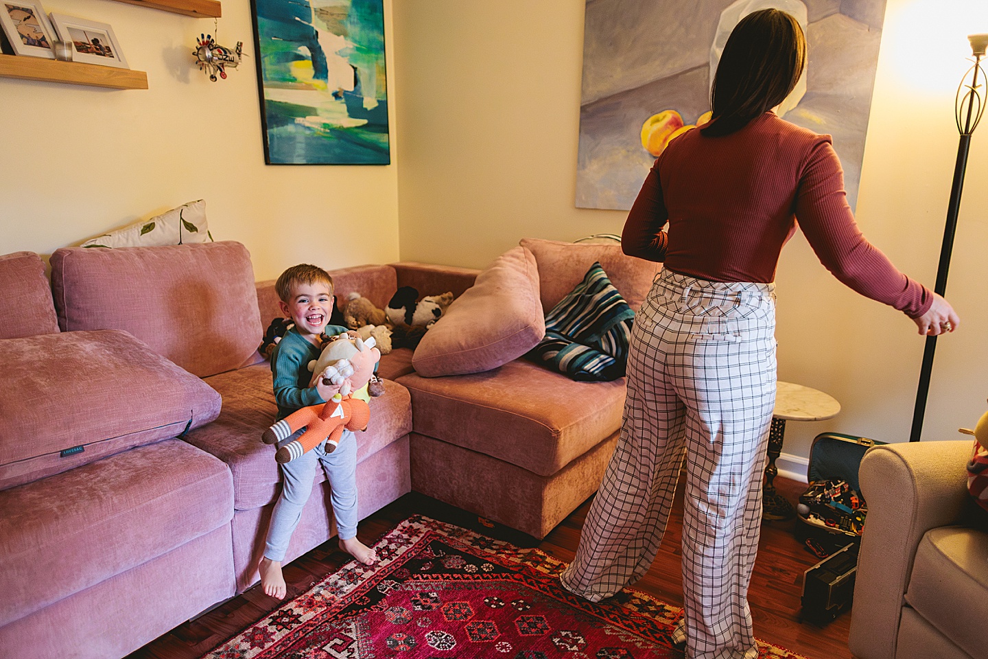 Family Photographer - Sara + Jackson // Durham Family Photographer At-Home Session