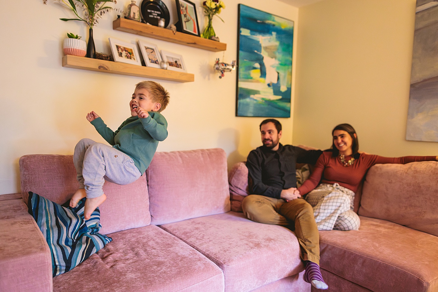 Family Photographer - Sara + Jackson // Durham Family Photographer At-Home Session