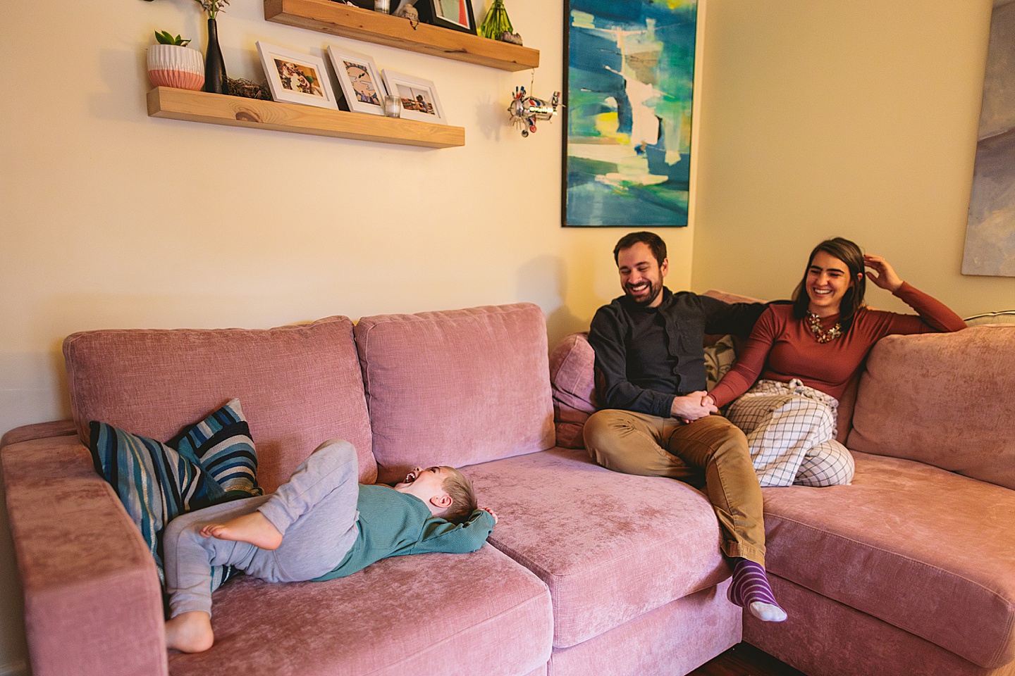 Family Photographer - Sara + Jackson // Durham Family Photographer At-Home Session