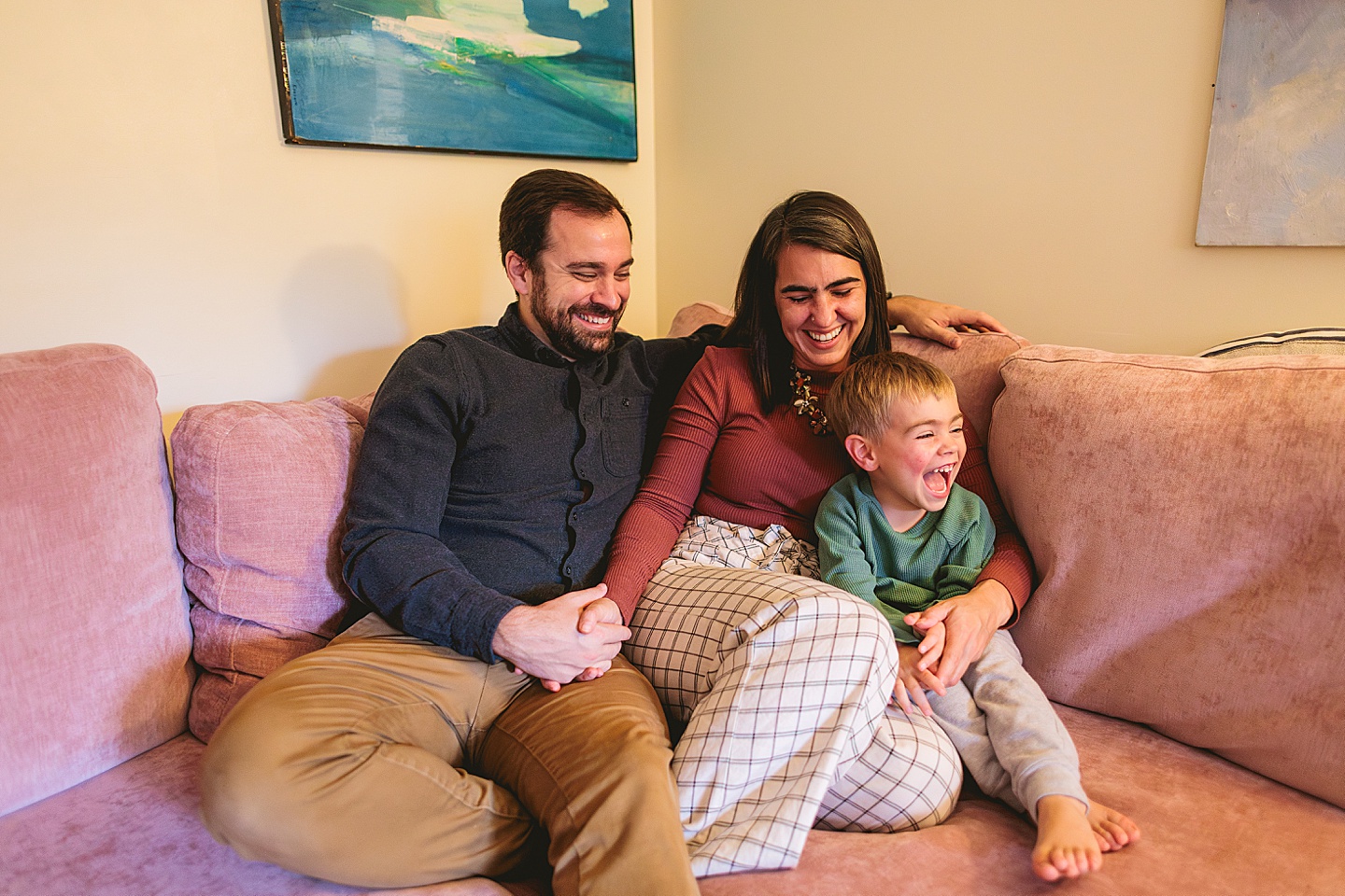 Family Photographer - Sara + Jackson // Durham Family Photographer At-Home Session