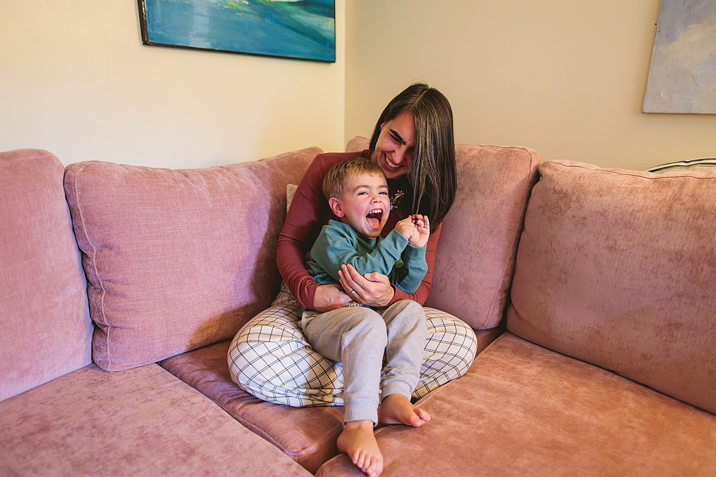 Family Photographer - Sara + Jackson // Durham Family Photographer At-Home Session
