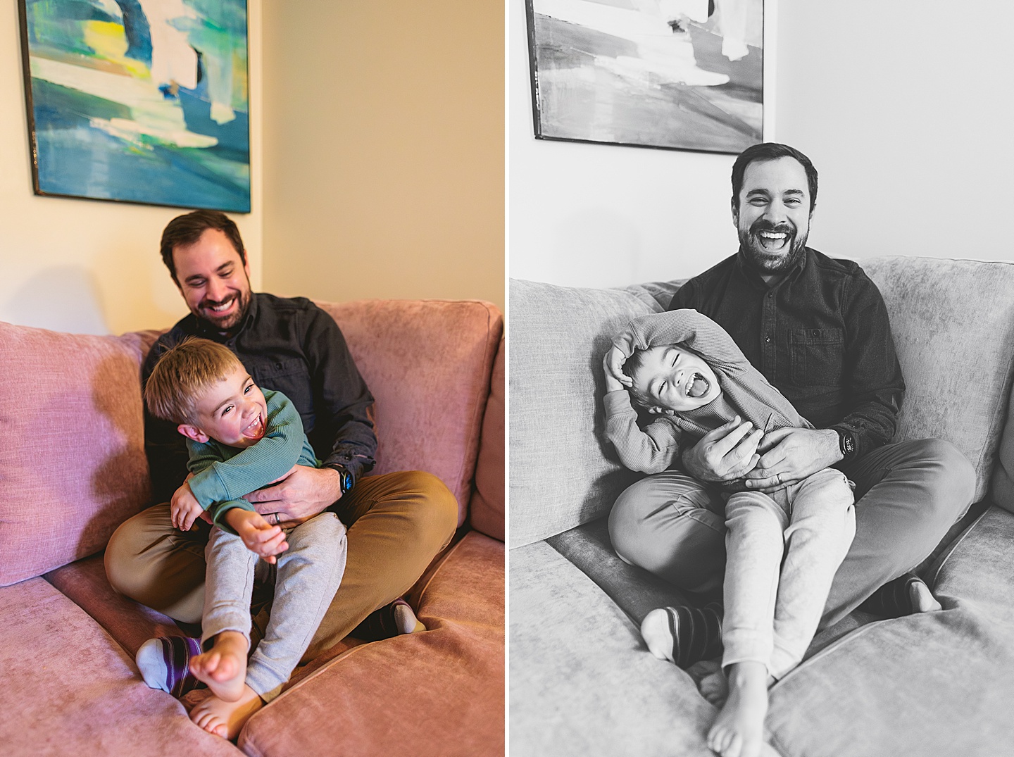 Family Photographer - Sara + Jackson // Durham Family Photographer At-Home Session