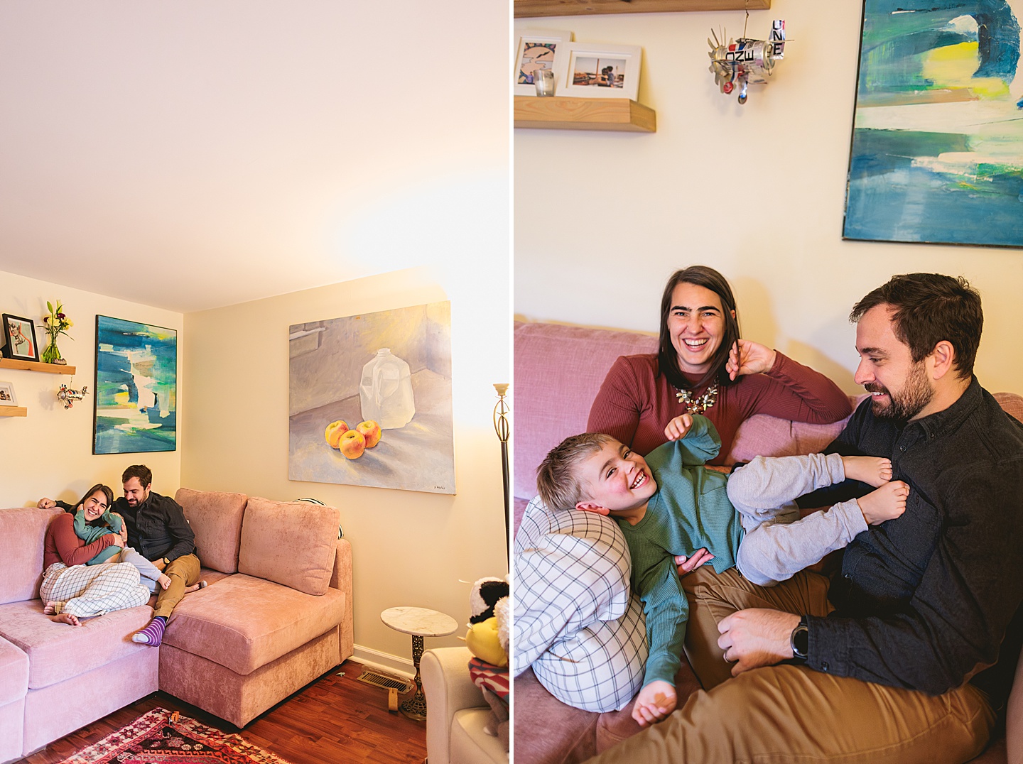 Family Photographer - Sara + Jackson // Durham Family Photographer At-Home Session
