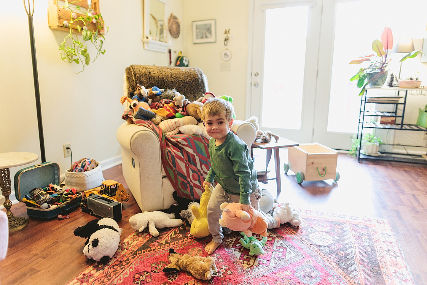 Family Photographer - Sara + Jackson // Durham Family Photographer At-Home Session