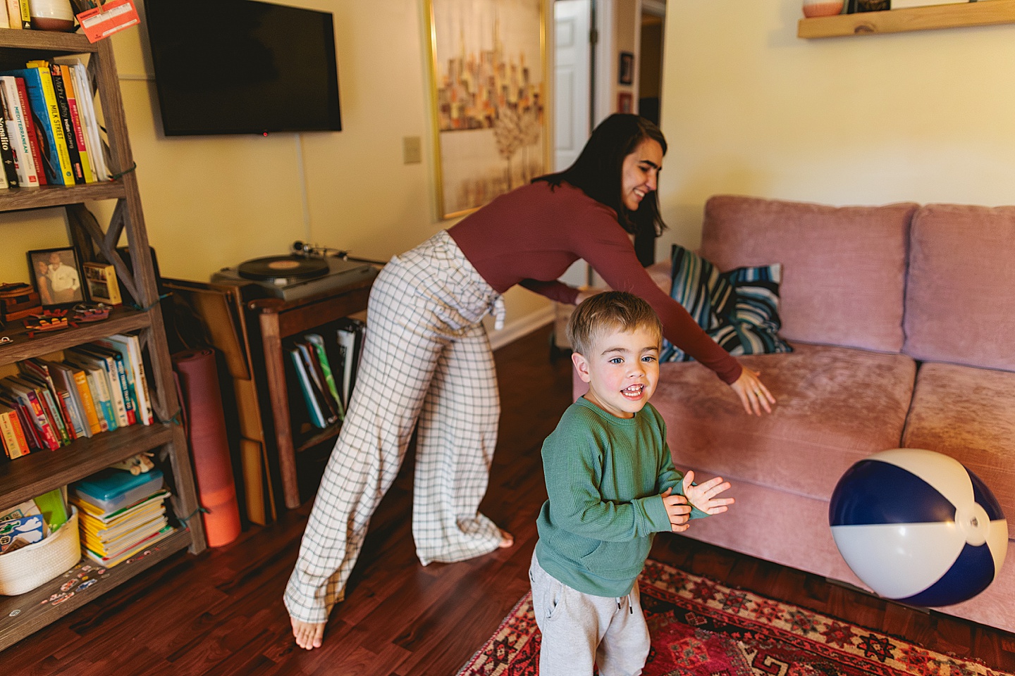 Family Photographer - Sara + Jackson // Durham Family Photographer At-Home Session